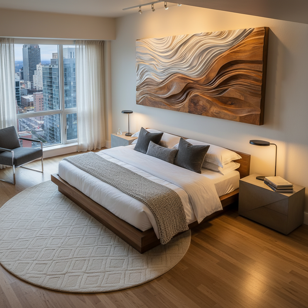 Organic Sculptural Natural Wood Wall Art For Home Decor