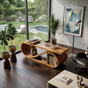 Coastal Wave Record Storage Cabinet Beach Residence