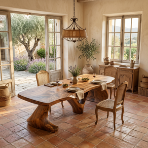 Modern Slab Dining Table For Formal Dining Room