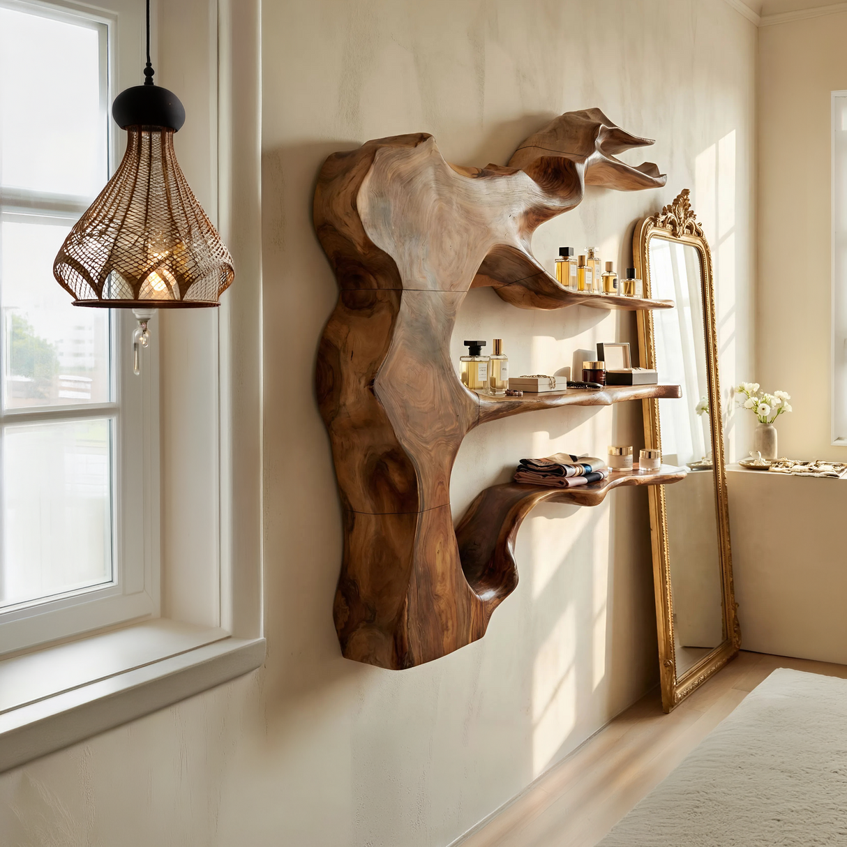 Modern Floating Shelves For Bedroom Wall Storage Organizer