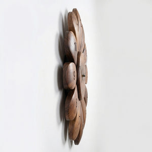 Handcrafted Wooden Wall Clock For Modern Living Room Decor
