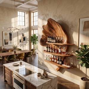 Boho Wall Wine Stand For Apartment Wine Accent Feature