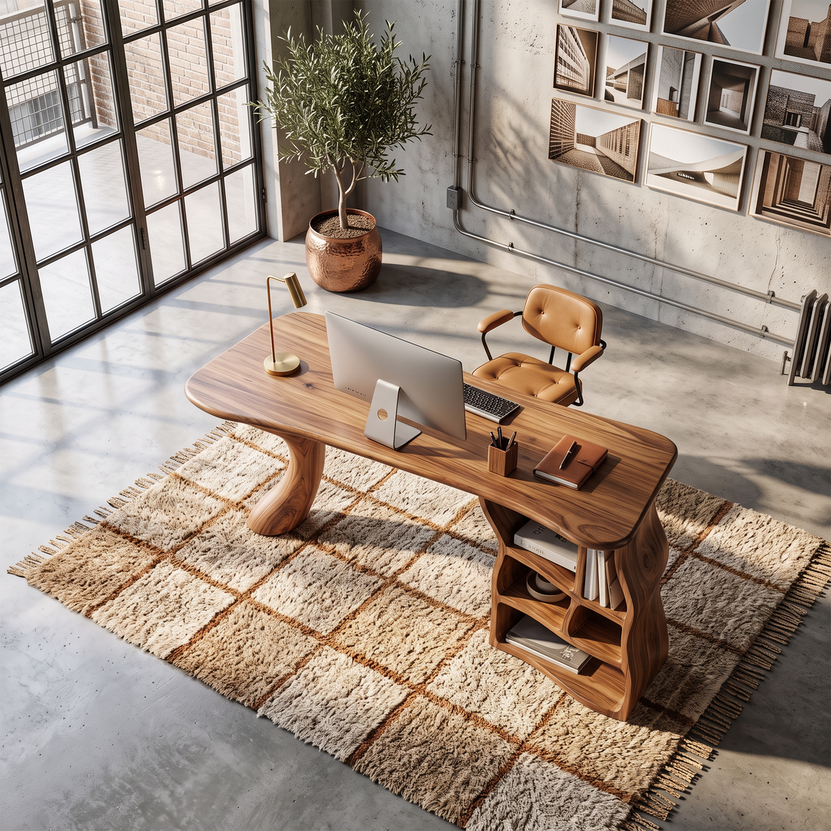 Artistic Sculptural Writing Desk Home Office Bedroom