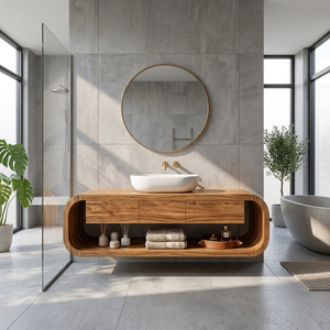 Modern Wall Mounted Bathroom Vanity With Drawers For Bathroom