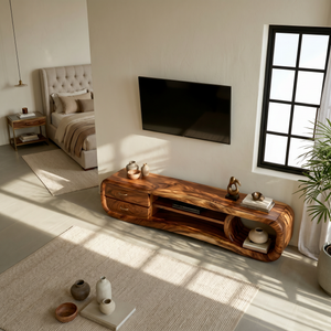 Luxury Media Console Contemporary Living Space