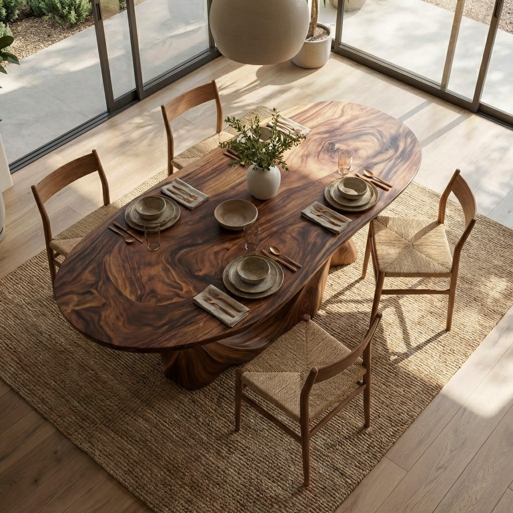 Modern Sculptural Dining Table Furniture For Dining Room