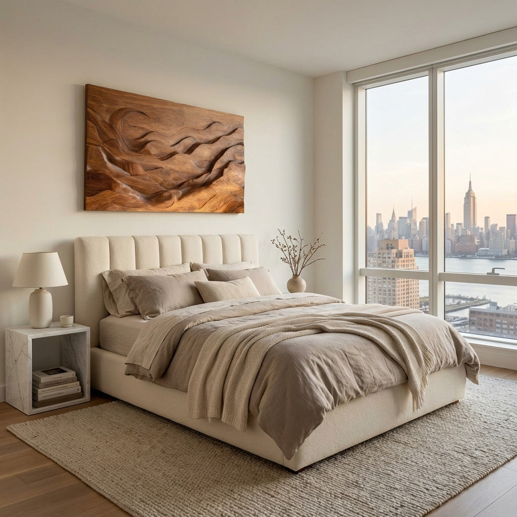 Large Abstract Wood Landscape Wall Art For Wall Decor