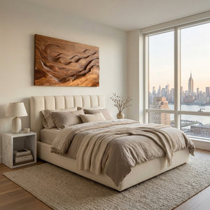 Large Abstract Wood Landscape Wall Art For Wall Decor