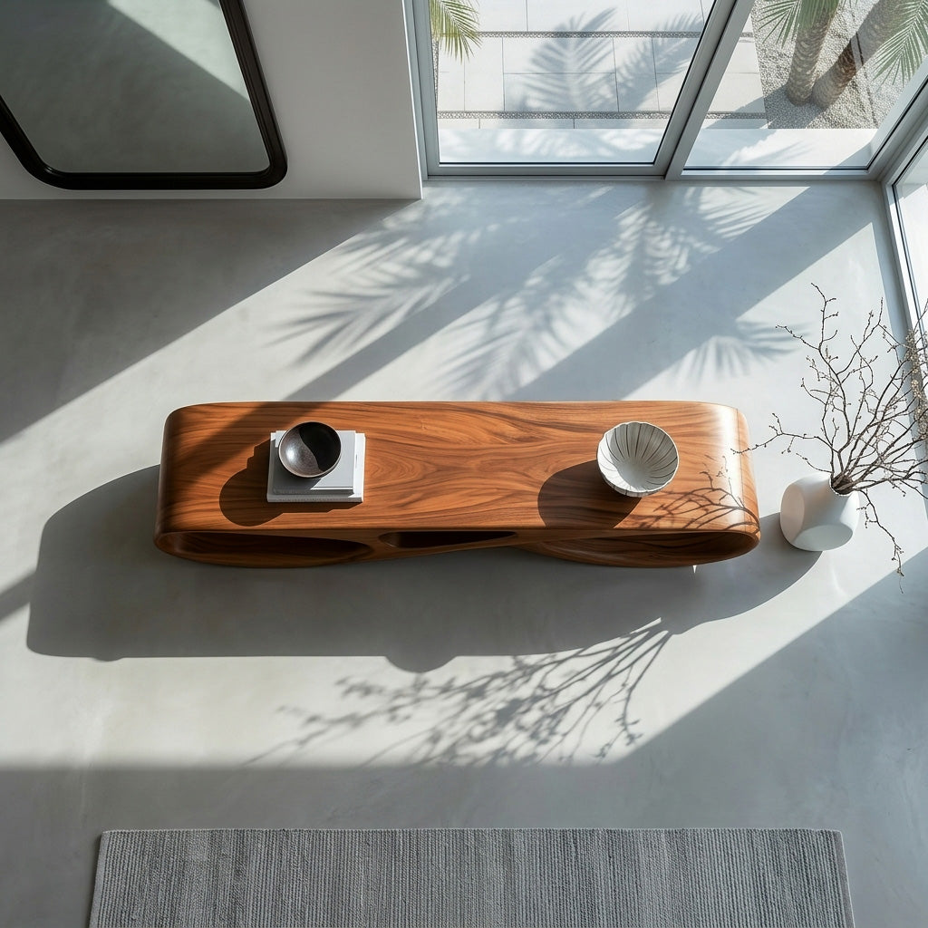 Modern Natural Wood Bench For Stylish Entryway Decor