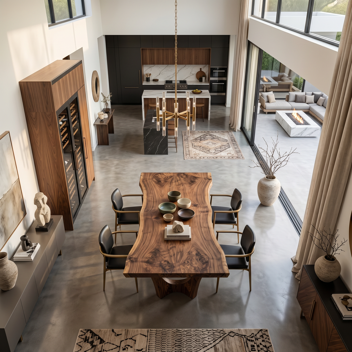 Contemporary Dining Table For Spacious Open-Plan Living Areas