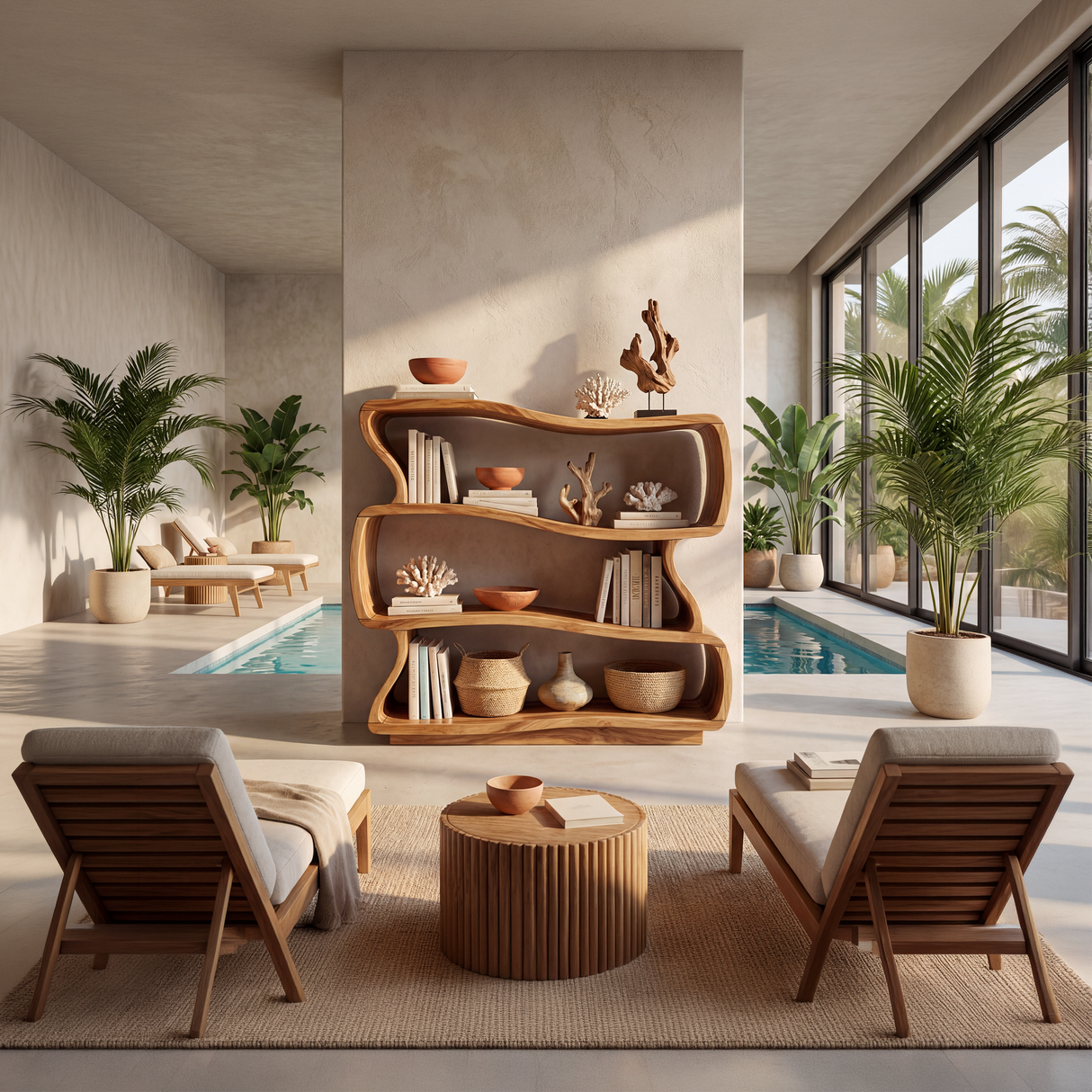 Minimalist Decorative Bookshelf Storage Organizer For Living Room