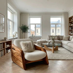 Modern Natural Wood Chair For Relaxing Living Space