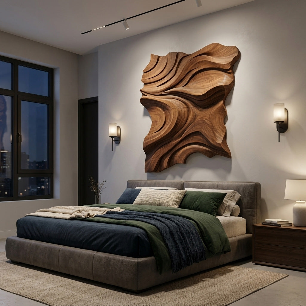 Modern Abstract Wall Sculpture For Living Room Decor