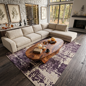 Handcrafted Wooden Live Edge Coffee Table For Living Room Halloween Style