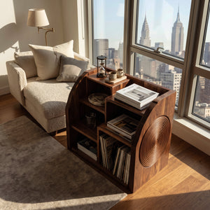 Modern Wooden Magazine Rack For Home Reading Corner