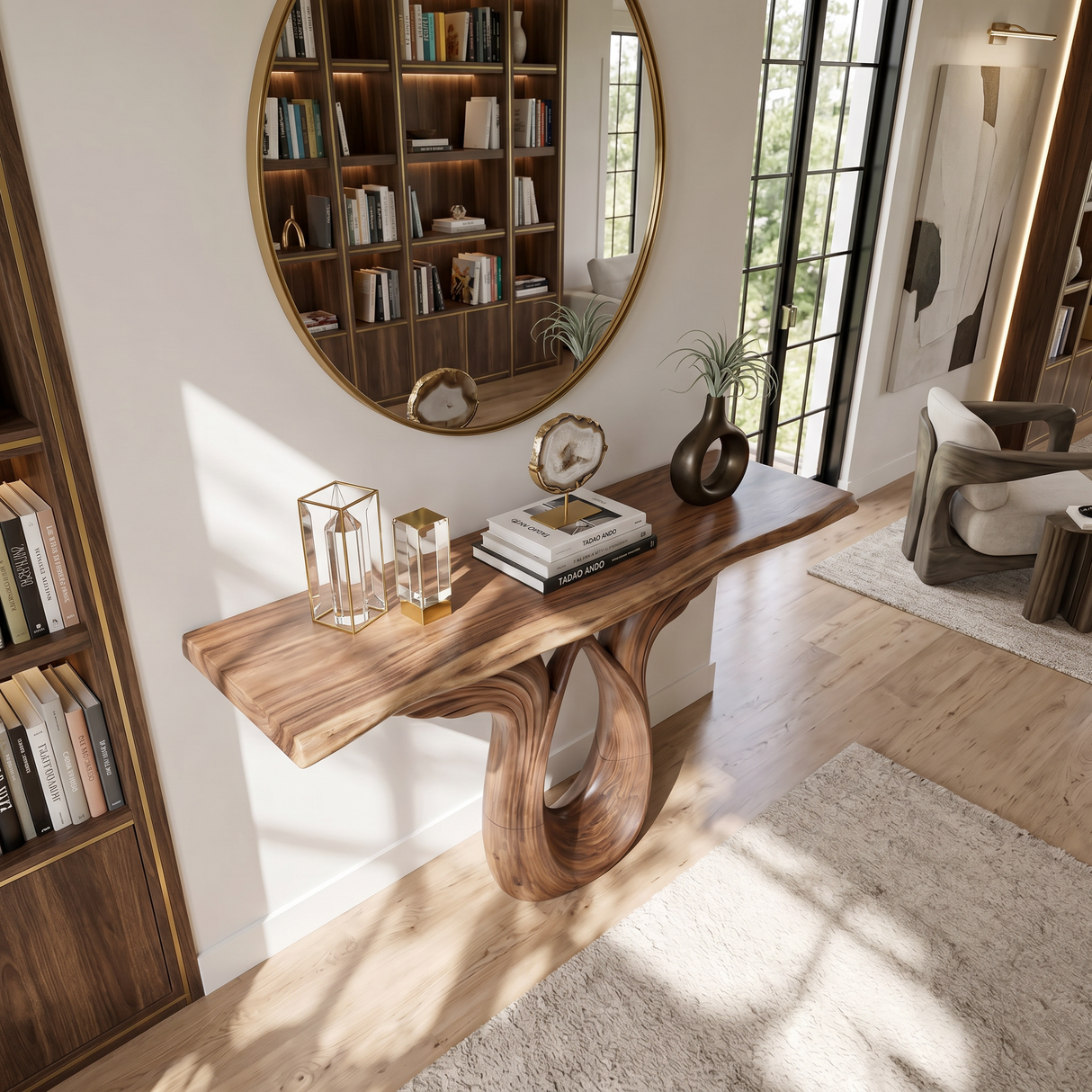 Luxury Winged Console Table Designer Residence