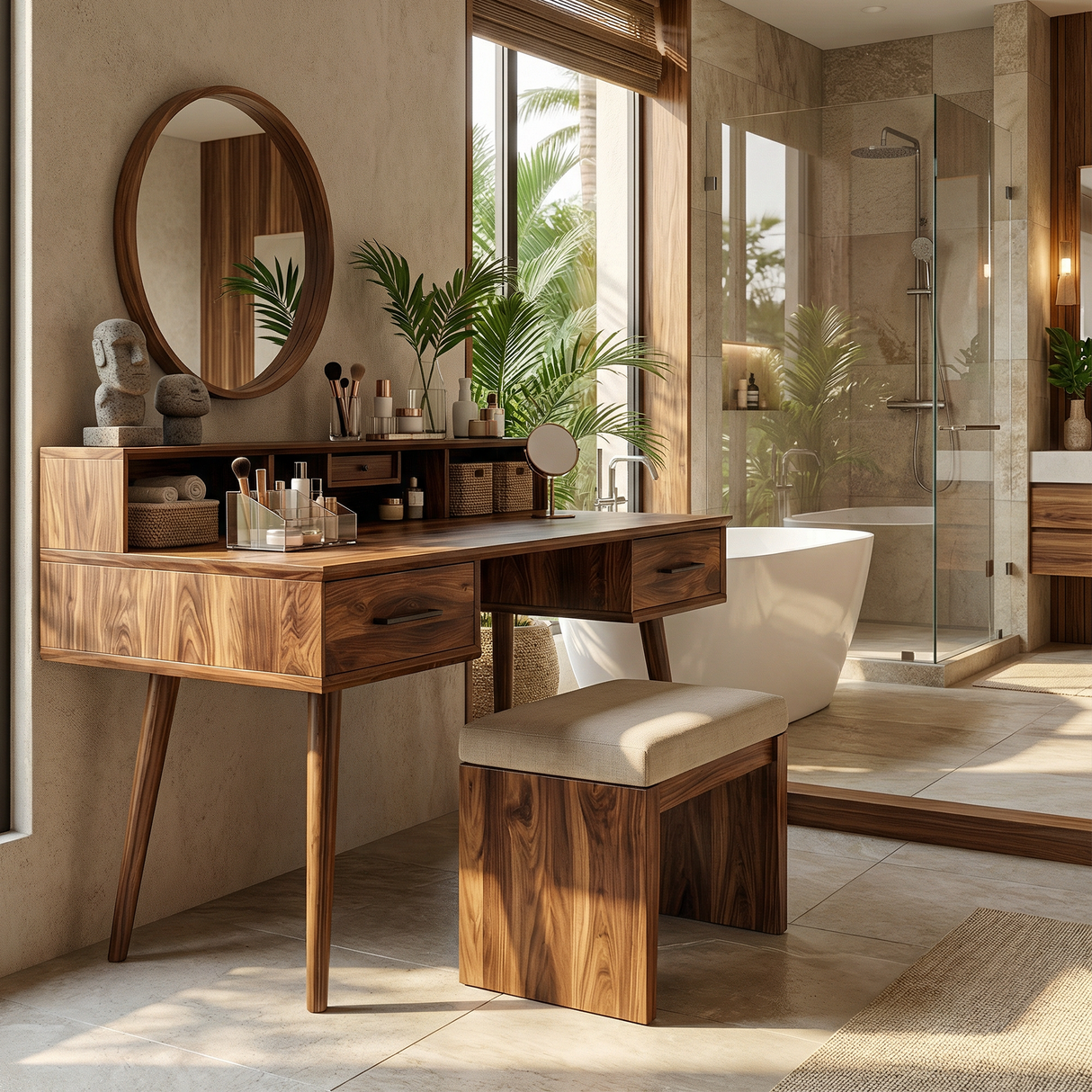 Elegant Vanity Table Bedroom Dressing Area Personal Beauty Space