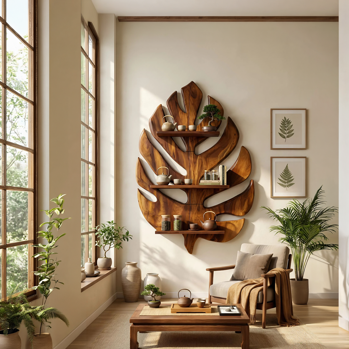 Contemporary Shelving Unit For Home Library Display