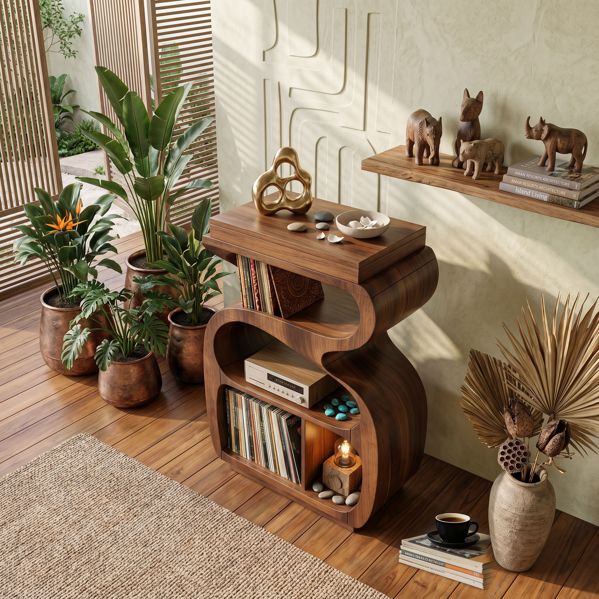 Modern Music Console Stand For Living Room Interior