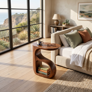 Modern Organic End Table For Open Living Space