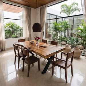Modern Live Edge Dining Table For Kitchen Or Dining