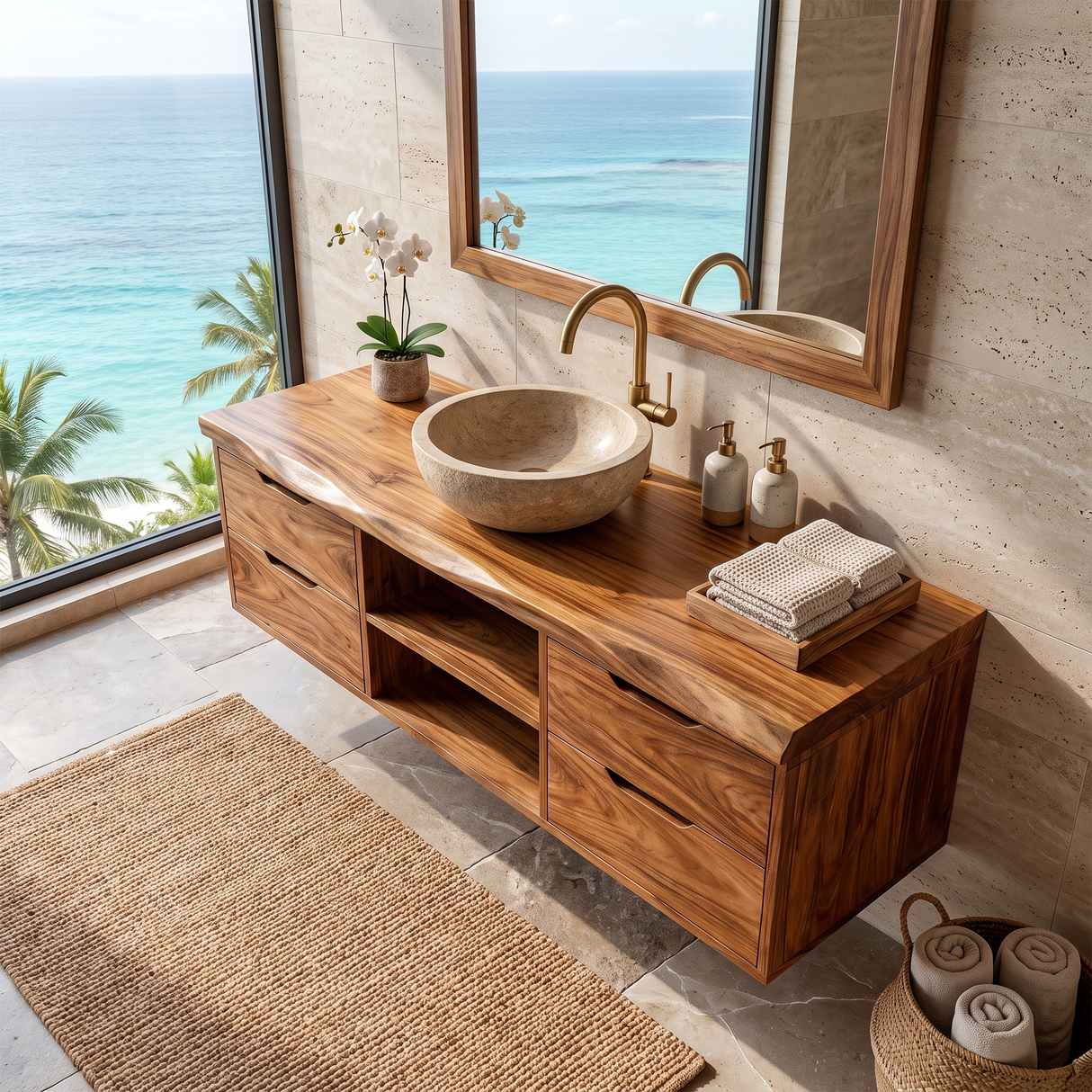 Transitional Bathroom Vanity Classic Luxury Suite