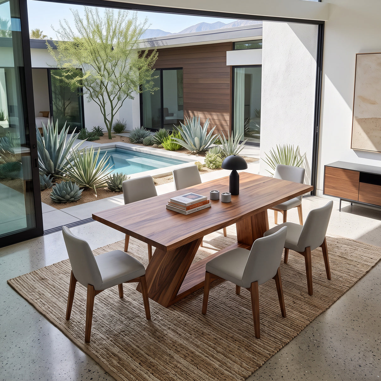 Organic Modern Dining Table For Dining Room