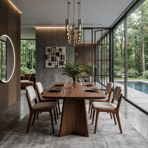 Modern Sculptural Dining Table For Dining Room