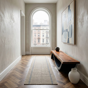 Handcrafted Wooden Bench With Unique Undulating Form For Living Room