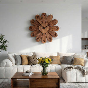 Artisan Wooden Wall Clock For Contemporary Living Space