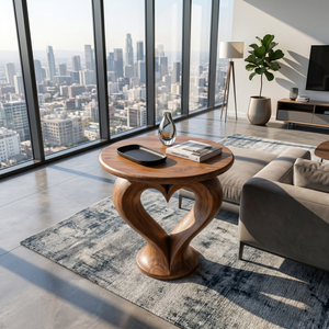 Modern Heart Base Accent Table Designer Library