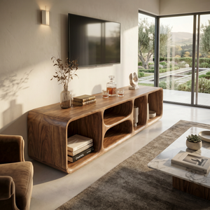 Contemporary Wooden TV Unit Luxury Interior
