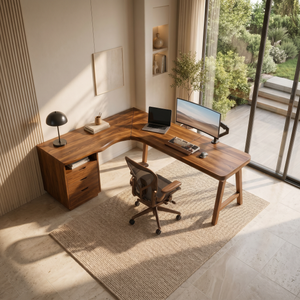 Organic Executive Desk Bedroom Workspace