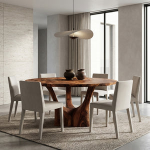 Modern Round Sculptural Dining Table For Kitchen Furniture