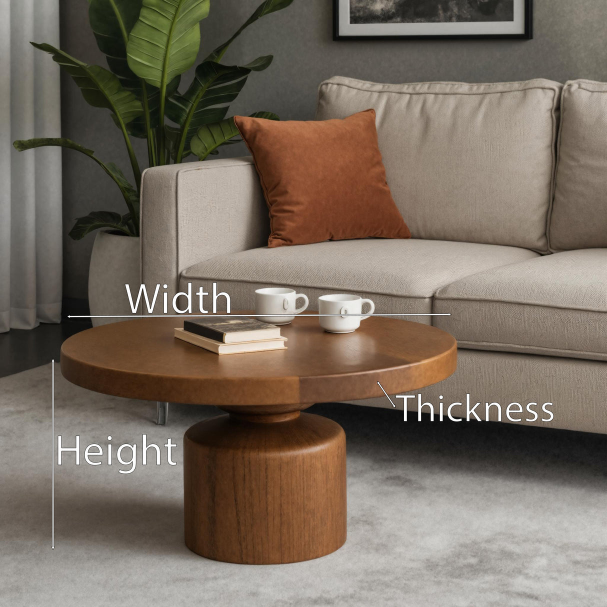 Modern Round Coffee Table For Living Room Or Lounge