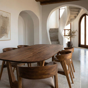 Modern Artistic Dining Table With Sculptural Presence For Dining Room