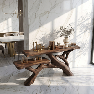 Garden Natural Wood Entryway Bench Table For Room Styling