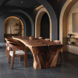 Wabi Sabi Handcrafted Dining Table For Dining Room