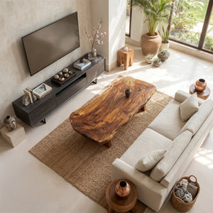 Mid Century Solid Wood Coffee Table For Living Roomdecor And Style