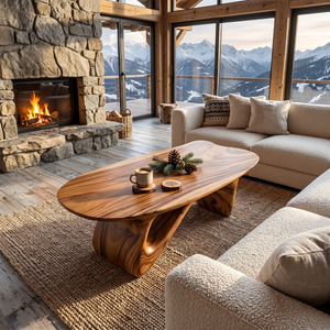 Farmhouse Low Table For Warm Living Room