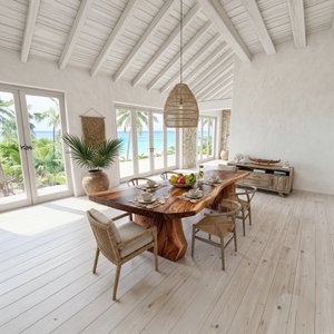 Contemporary Sculpted Base Dining Table For Modern Dining Interior