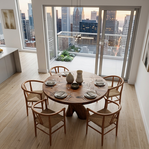 Organic Pedestal Dining Table For Kitchen Style