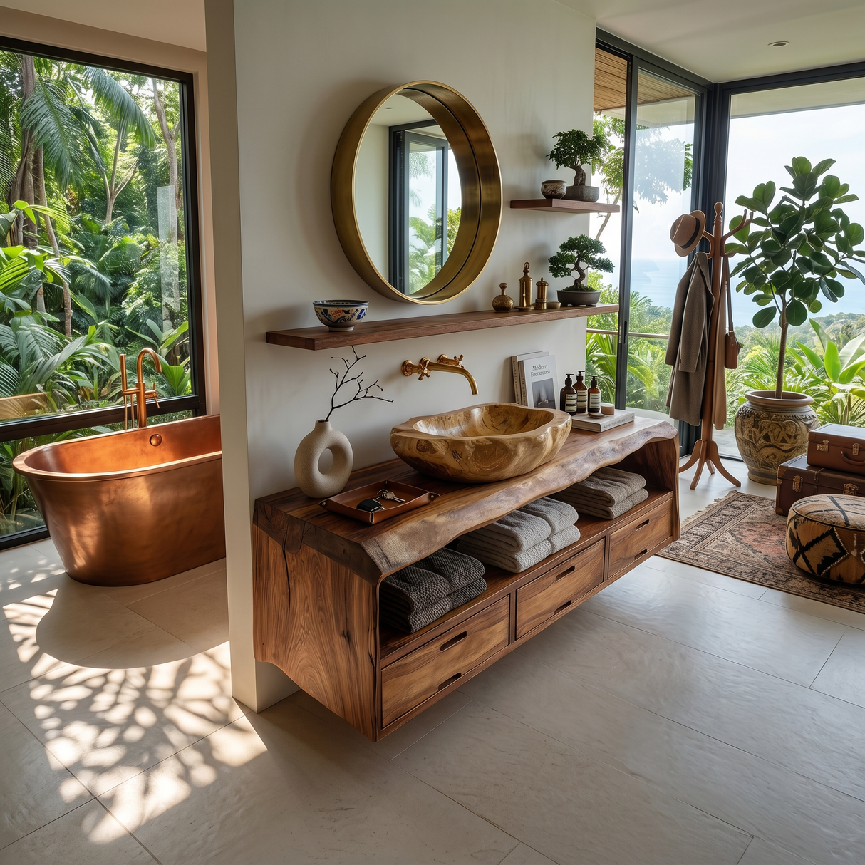 Farmhouse Floating Vanity For Bathroom Storage Ideas