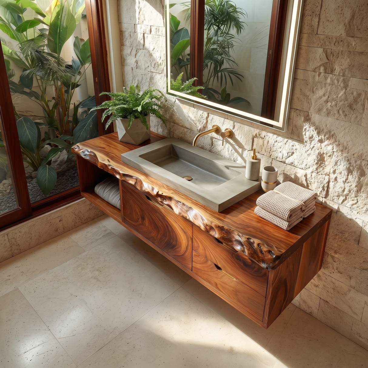 Luxury Floating Bathroom Vanity Primary Bathroom