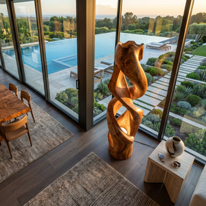 Contemporary Abstract Twisted Floor Lamp For Living Room