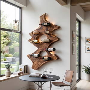 Mid Century Wine Stand For Kitchen Home Bar Display