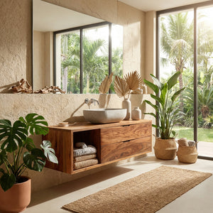 Contemporary Wooden Bathroom Vanity For Bathroom