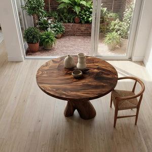 Organic Pedestal Dining Table For Kitchen Style