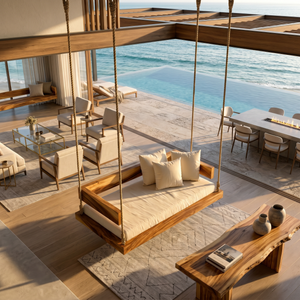Resort Style Hanging Daybed Swing Retreat