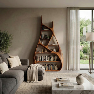 Minimalist Sculptural Bookshelf For Living Room Furniture
